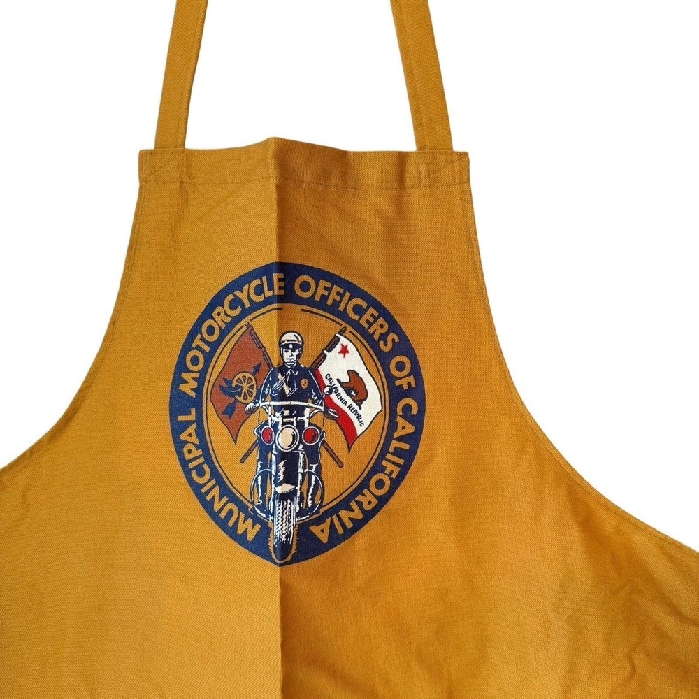 VTG Men's Municipal Motorcycle Officers California Motorbike‎ Cotton Apron RARE